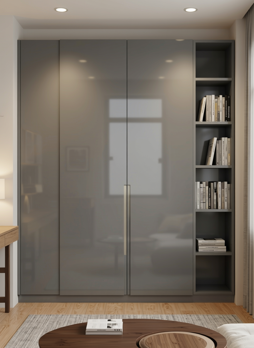 Solid Colour Plain Laminate 8x4 ft High Gloss 1.5 mm - GA 4031 — application view in a study