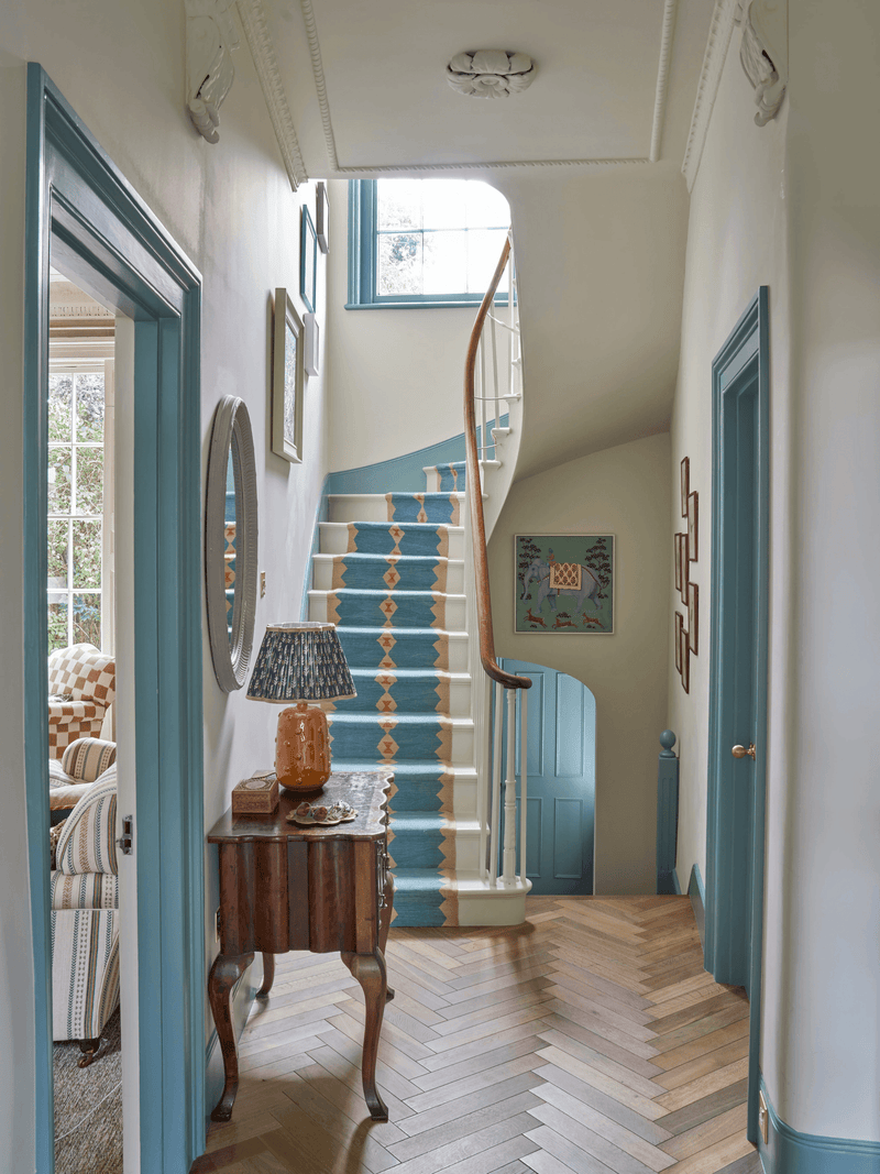 Blue Matte Laminate Door Fronts for a Clean Interior