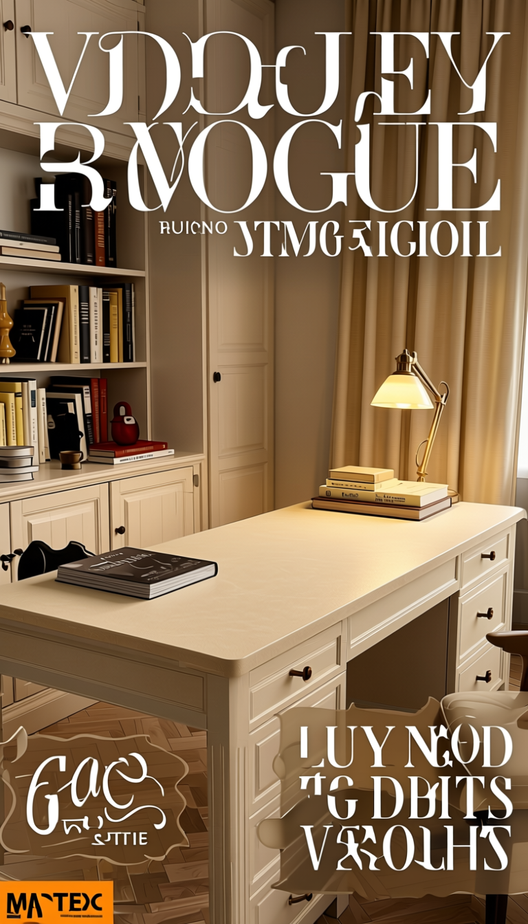 Mysore Ivory Solid Colors Laminate 8x4 ft Suede 1.0 mm - 125 SU — application view in a classic study