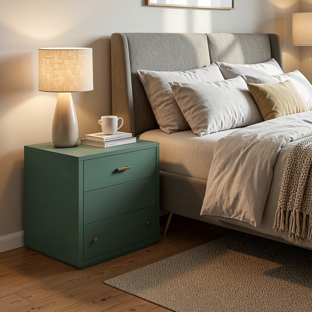 Plain Laminate 8x4 ft Matte 1 mm - LM 12758 — application view in a serene bedroom
