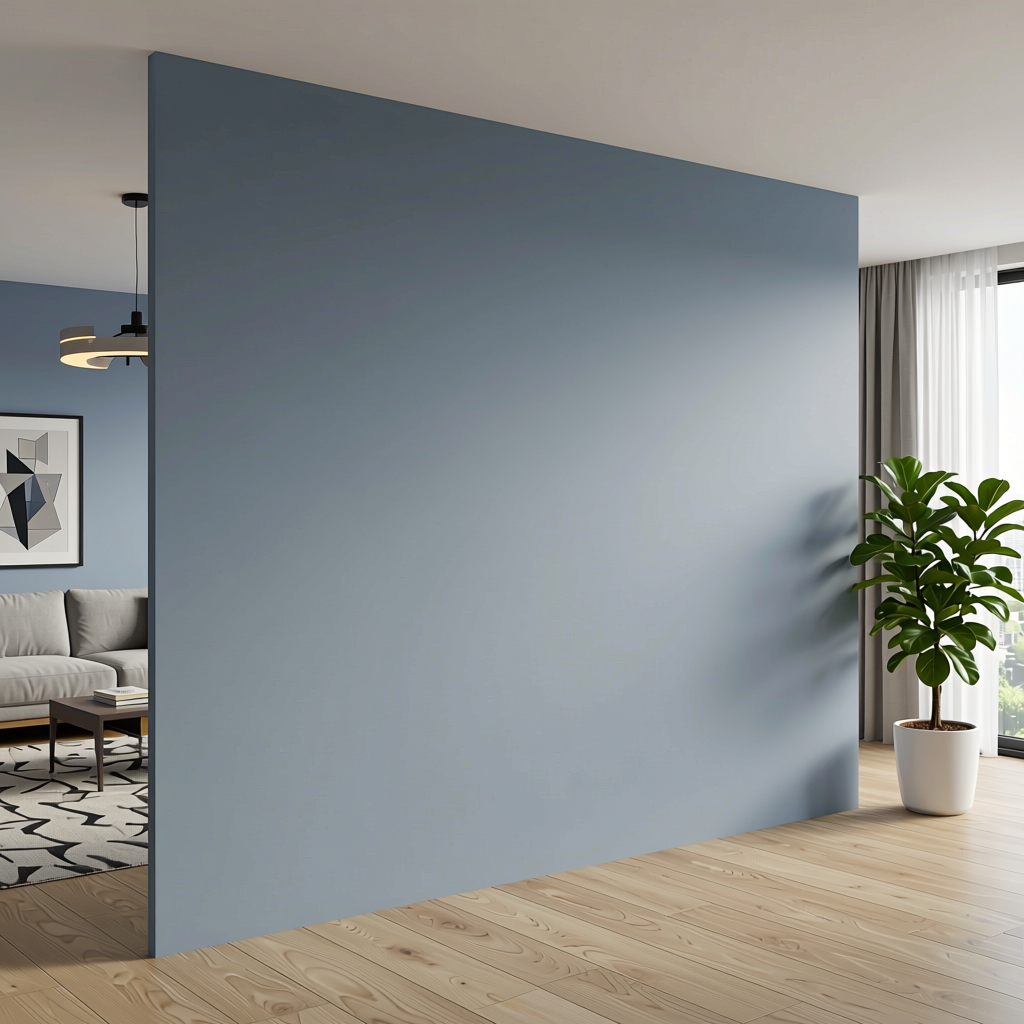 Plain Laminate 10x4 ft Matte 1 mm - LM 12782 — application view in a open plan living