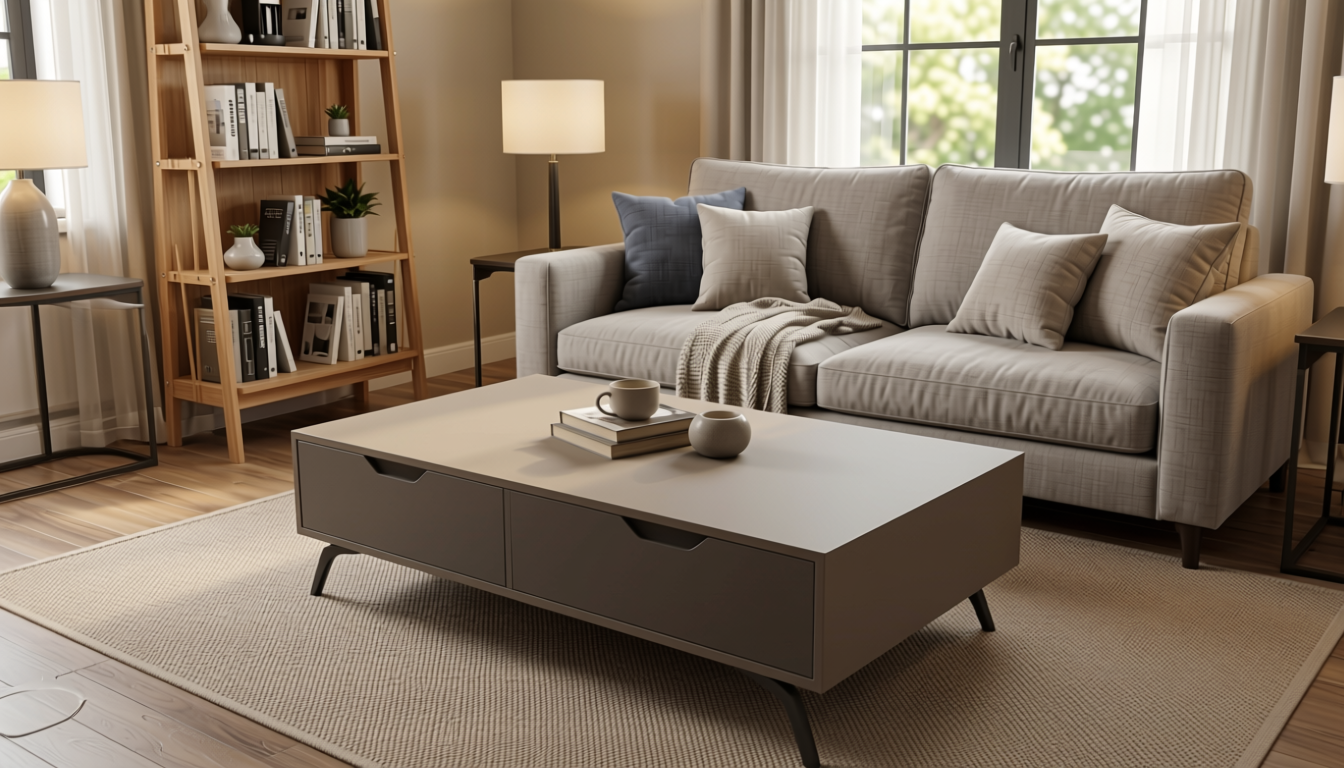 Plain Laminate 10x4 ft Matte 1 mm - LM 12784 — application view in a living room