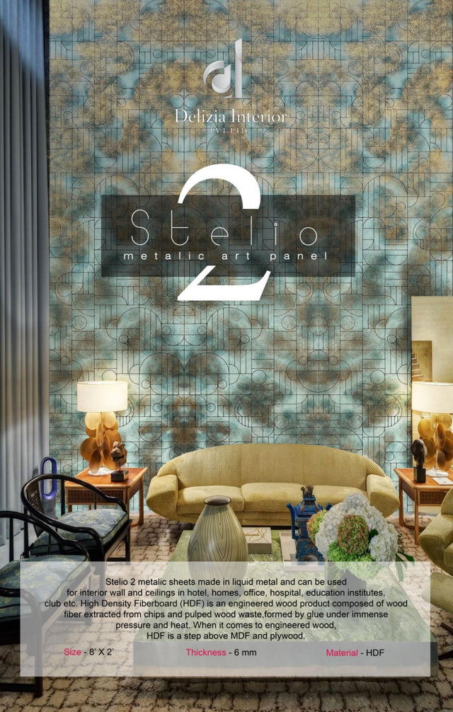 Delizia Stelio Metallic Art Panels cover