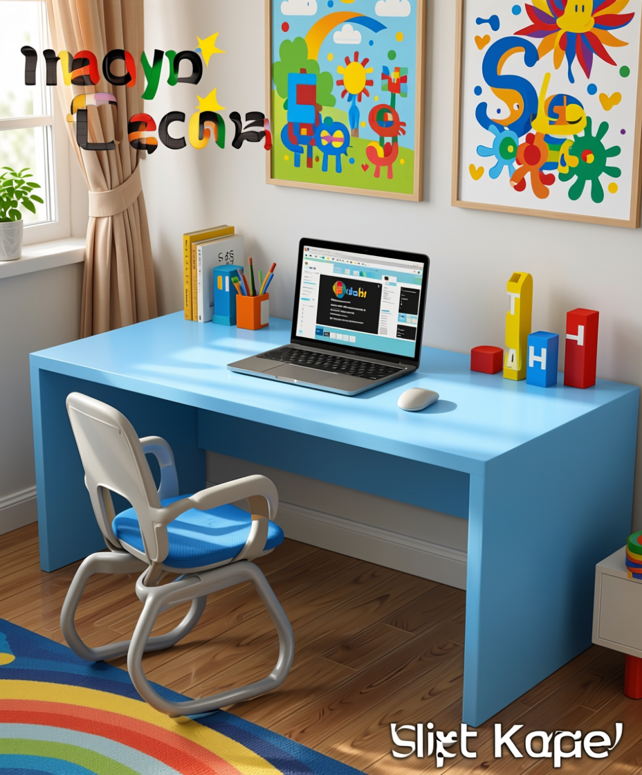 Sky High Plain Laminate 8x4 ft Matte 0.8 mm - 4802 D41 — application view in a kid's room