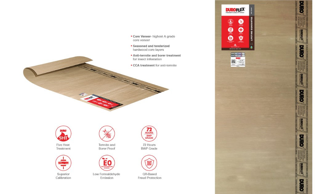 Duro Flex BWP Plywood 8*4 ft 3 mm - DUR-FLE-BWP-3