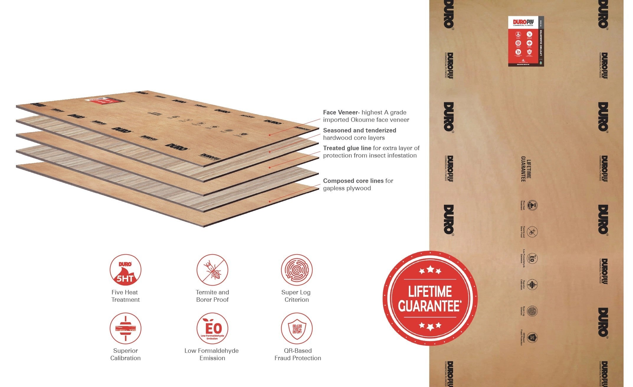 Duro Ply MR Plywood 8*4 ft 6 mm - DUR-DURPLY-MR-6