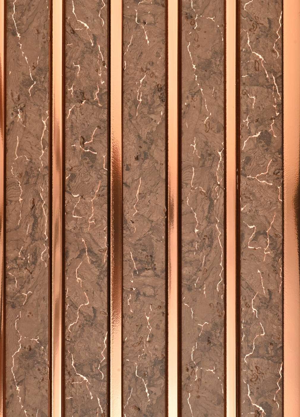 Next Level Louvers Metallic Brown Louver Panel Louvers 8x0.39 ft Brown #438880