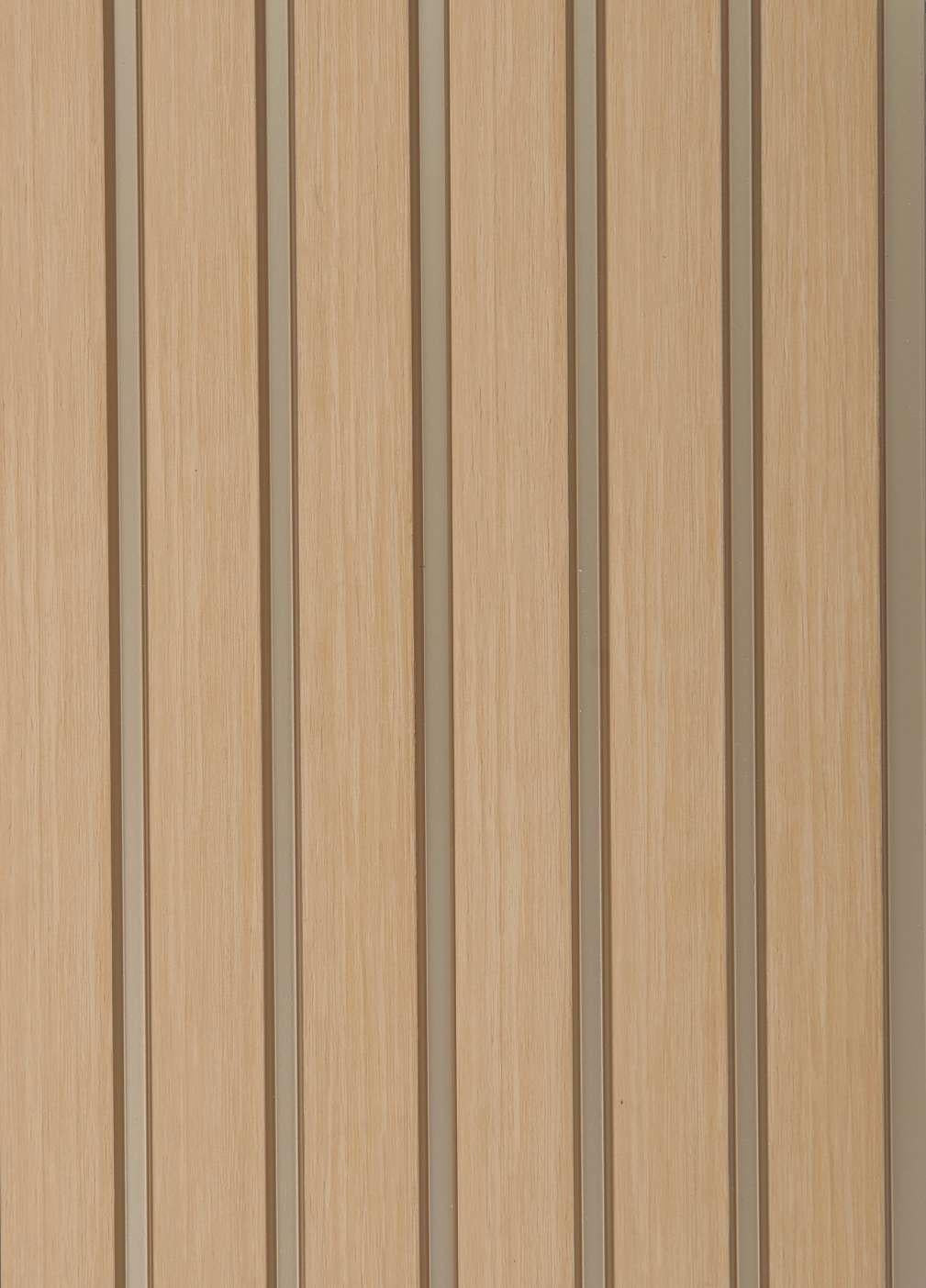 Next Level Louvers Korea Series Solid Beige Louver Panel Louvers 8x0.39 ft Beige #918881