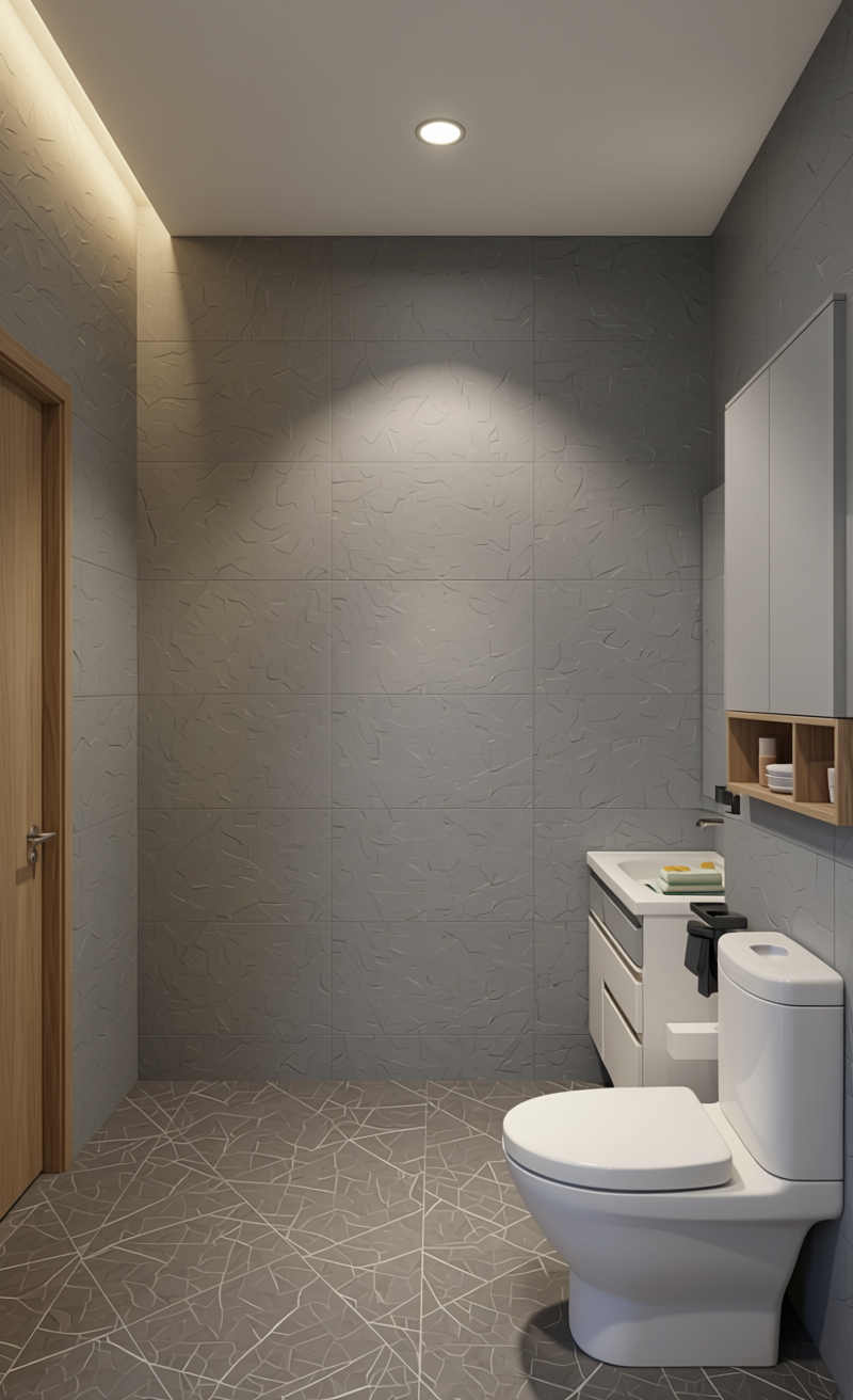 Marble & Stone Laminate 8x4 ft 1.2 mm - MRK 1050 — application view in a entrance foyer