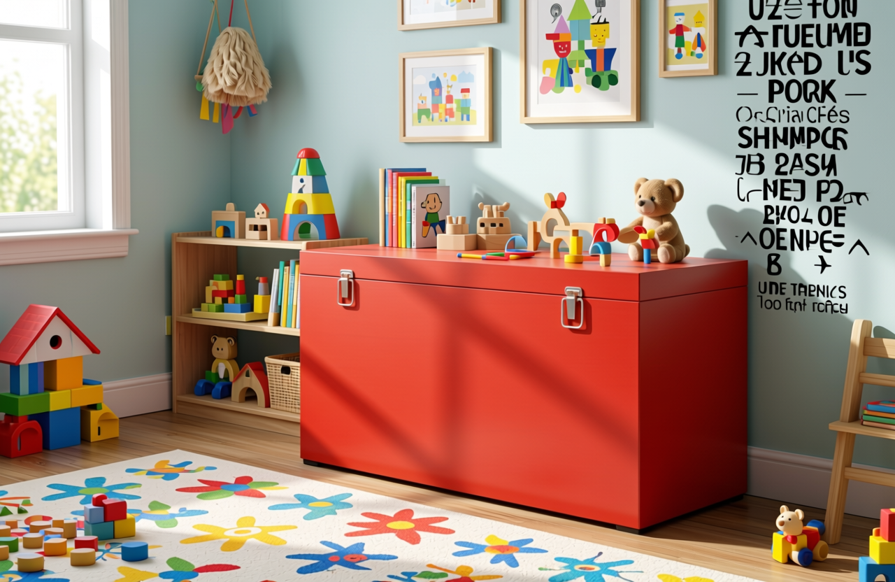 Orange Plain Laminate 8x4 ft Suede 1 mm - 21014 Classic — application view in a kids' room