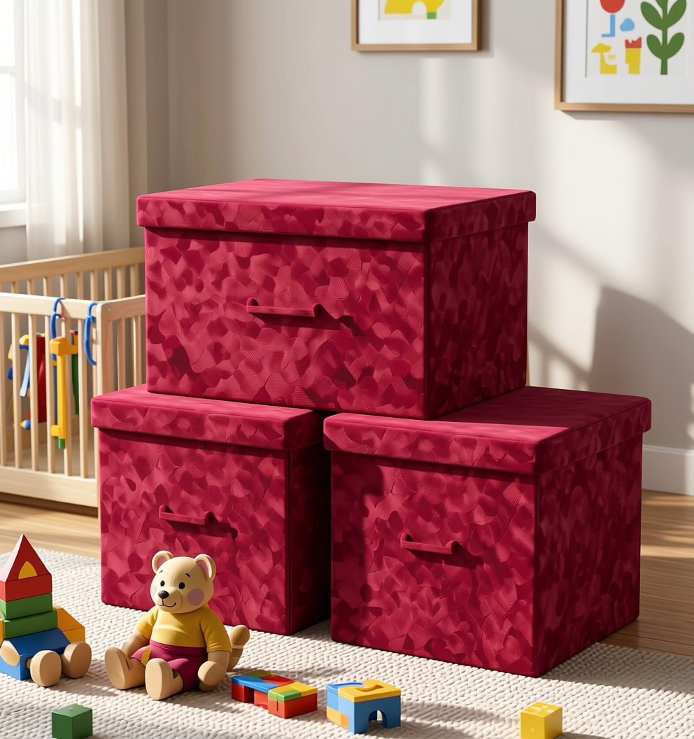 Plain Laminate 8x4 ft Suede 1 mm - 21105 Magenta — application view in a playroom
