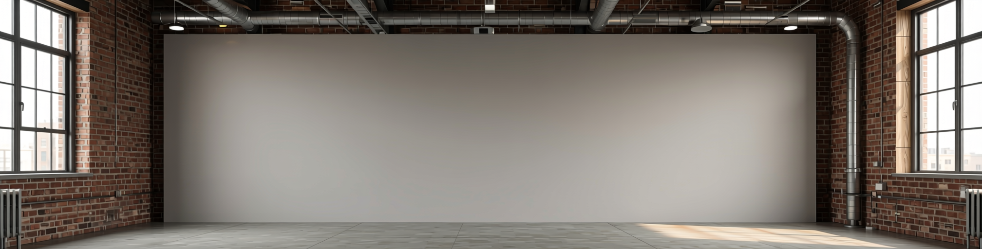 Plain Laminate 8x4 ft Texture 1 mm - RS 1004 — application view in a industrial loft