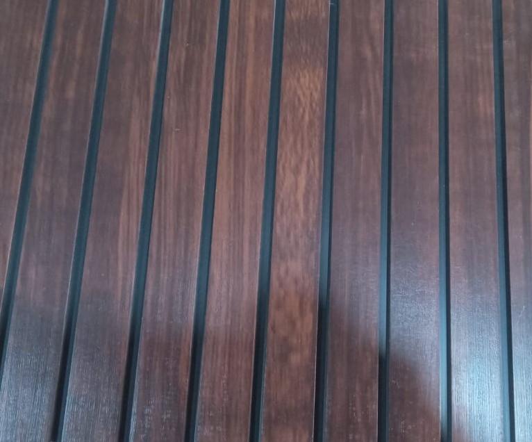 Louvers Panel Wood Brown 10x1 Ft - 11203