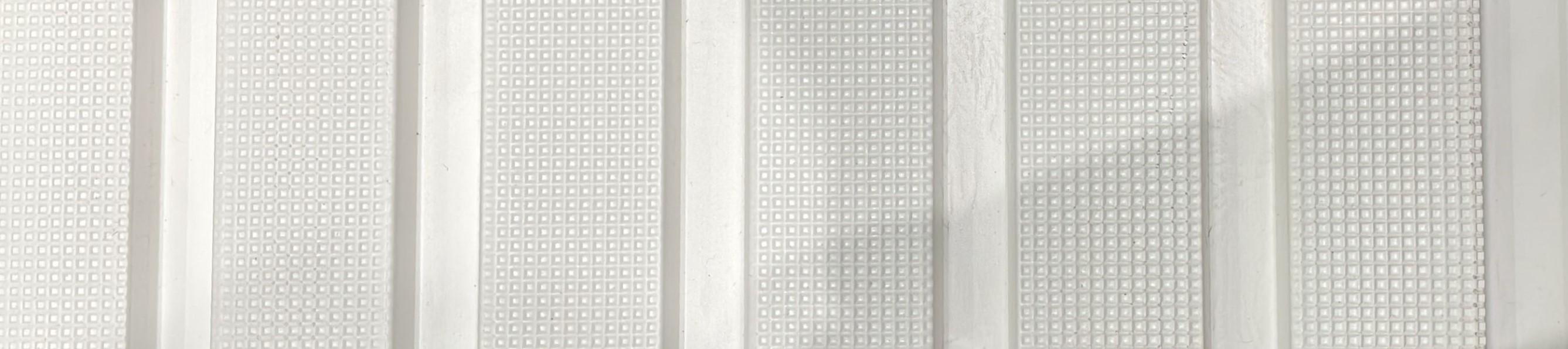 Charcoal Louvers Panel Designer White 8x0.83 Ft - 11227
