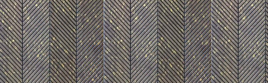 Trend Laminates XL Louvers Decorative Wall Panel 8x1 ft designer Brown 1269_XL