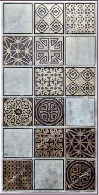 Shannon 8 Ft X 4 Texture Finish Liquid Metal Hdf Decorative Wall Panel Designer Multi Colour 8x4 - 21004