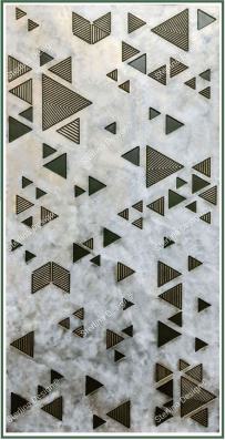Shannon Texture Finish Liquid Metal Hdf Decorative Wall Panel Designer Multi Colour 8x4 Ft - 21011