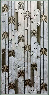 Shannon Texture Finish Liquid Metal Hdf Decorative Wall Panel Designer Multi Colour 8x4 Ft - 21014