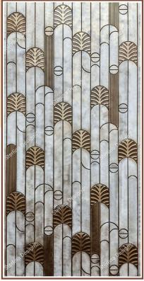 Shannon Texture Finish Liquid Metal Hdf Decorative Wall Panel Designer Multi Colour 8x4 Ft - 21015