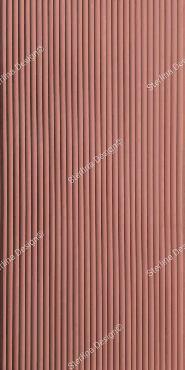 Sterlina Mdf Fluted Panel Plain Colors Louvers Red 8x4 Ft - 255