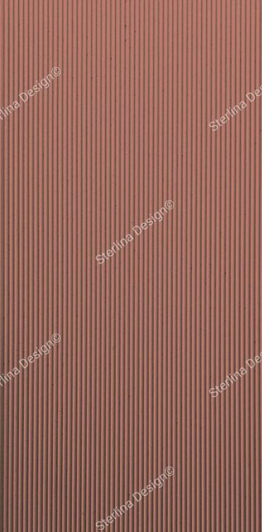 Sterlina Mdf Fluted Panel Plain Colors Louvers Red 8x4 Ft - 258
