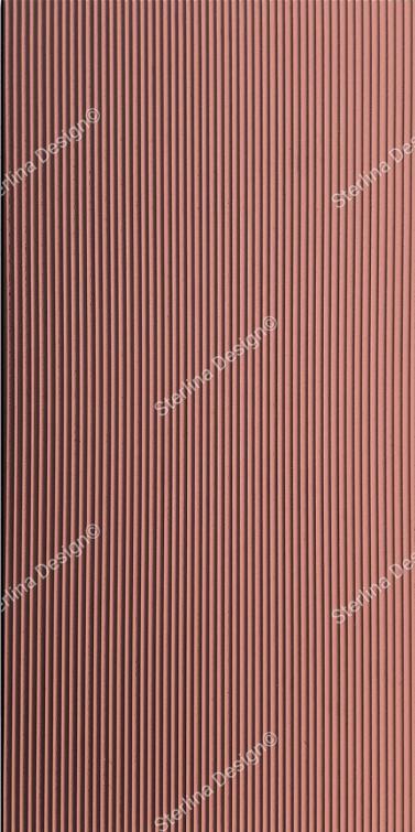Sterlina Mdf Fluted Panel Plain Colors Louvers Red 8x4 Ft - 260