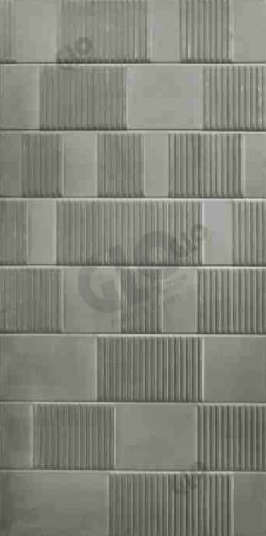 Charcofab Fabric Panel Designer Louvers Grey 8x4 Ft - 3231 Glo