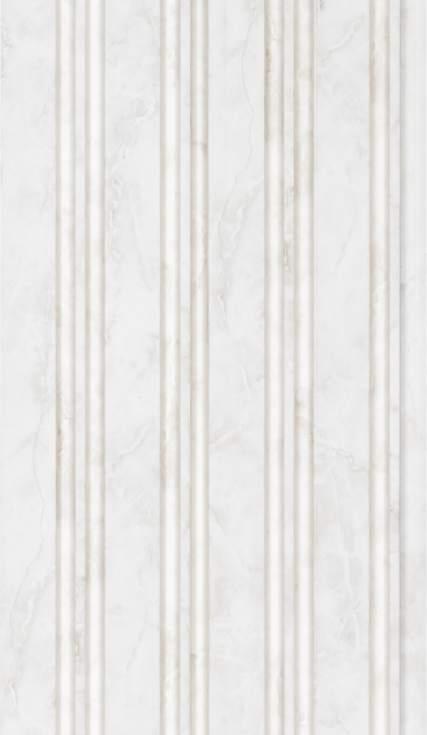 Cassa Series Marble Panel Designer Louvers White 8x0.5 Ft - 3361