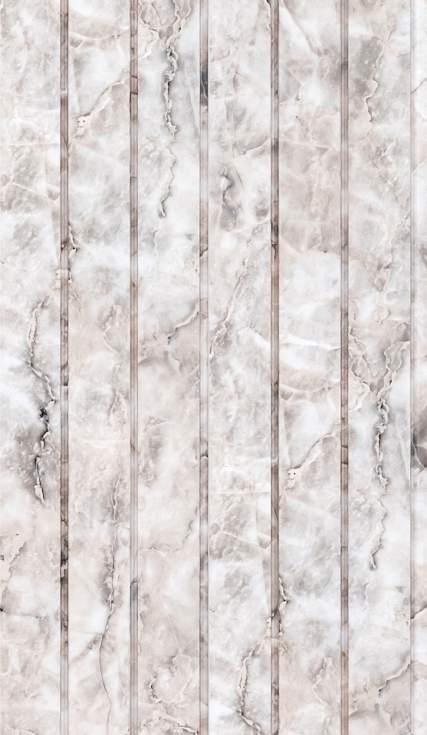 Cassa Series Marble Panel Designer Louvers White 8x0.5 Ft - 3366