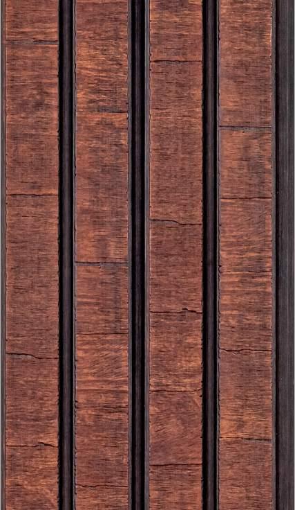 Cassa Series Rough Cut Panel Designer Louvers Wenge 8x0.5 Ft - 3368 8