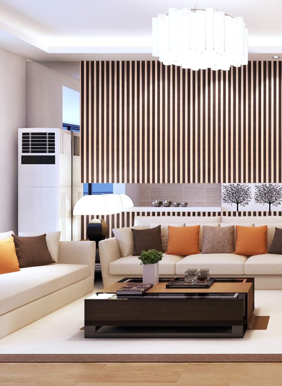 Cassa Series Engraved Leather Panel Designer Louvers Wenge 8x0.5 Ft - 3448