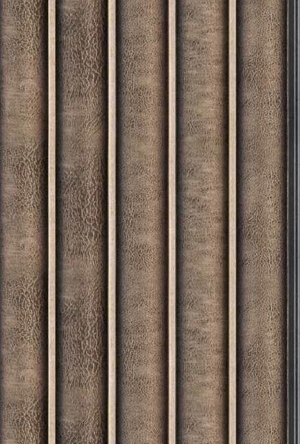 Charcoal Louvers Panel Designer Brown 8x0.5 Ft - 4201 Fp