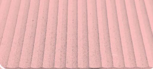 Sterlina Mdf Fluted Panel Plain Colors Louvers Red 8x4 Ft - 457