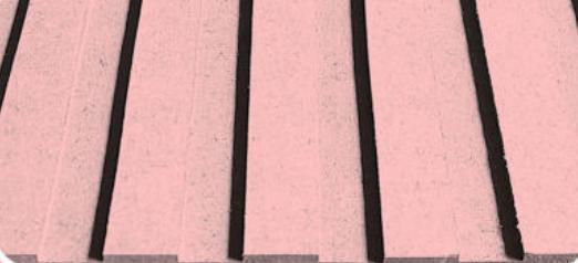 Sterlina Mdf Fluted Panel Plain Colors Louvers Red 8x4 Ft - 458