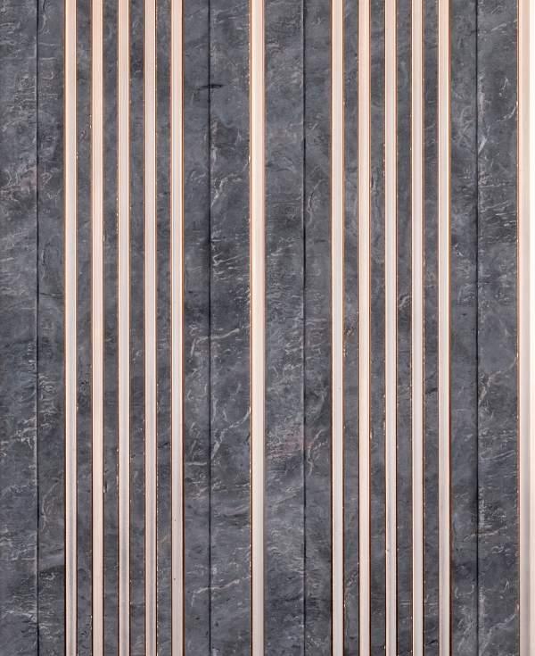 Cassa Series Stone Panel Designer Louvers Grey 8x0.5 Ft - 4921 8