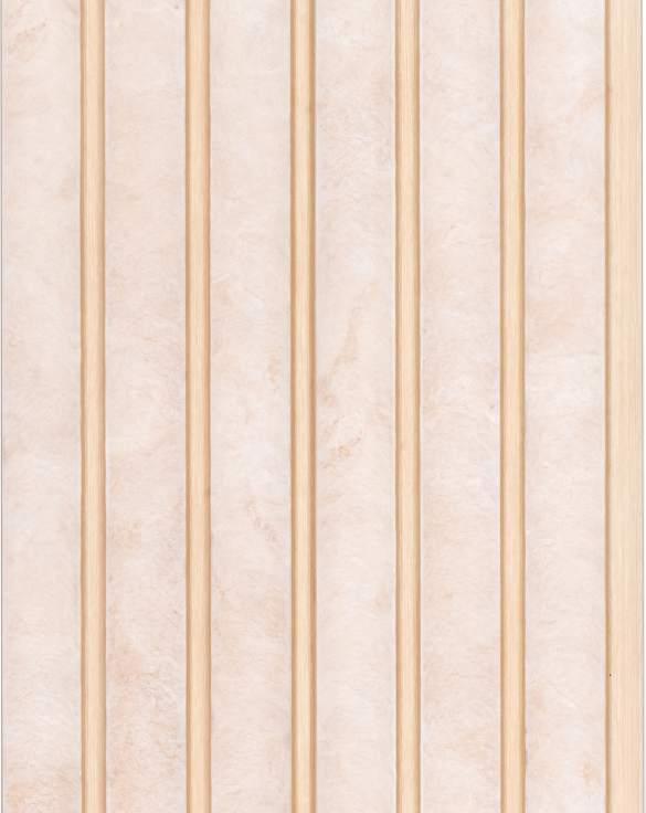 Cassa Series Sand Stone Panel Designer Louvers Cream 8x0.5 Ft - 5729 8
