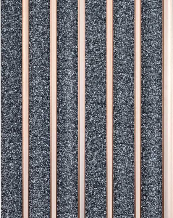 Cassa Series Sand Stone Panel Designer Louvers Blue 8x0.5 Ft - 5884