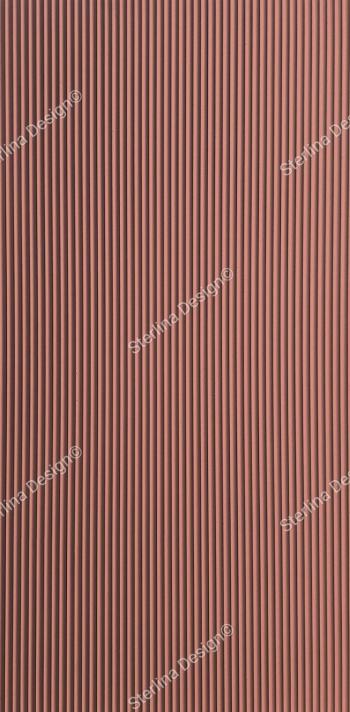 Bloom and Beautiful Sterlina Fluted Panel 8x4 ft plain colors louvers Red 601