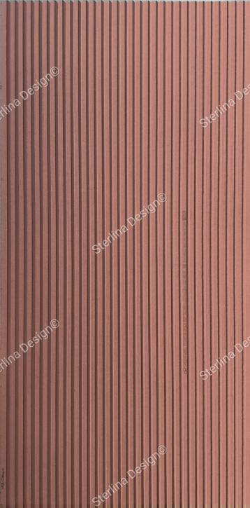 Sterlina Fluted Panel Plain Colors Louvers Red 8x4 Ft - 602