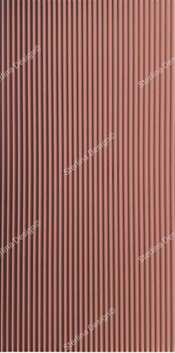 Sterlina Mdf Fluted Panel Plain Colors Louvers Red 8x4 Ft - 603