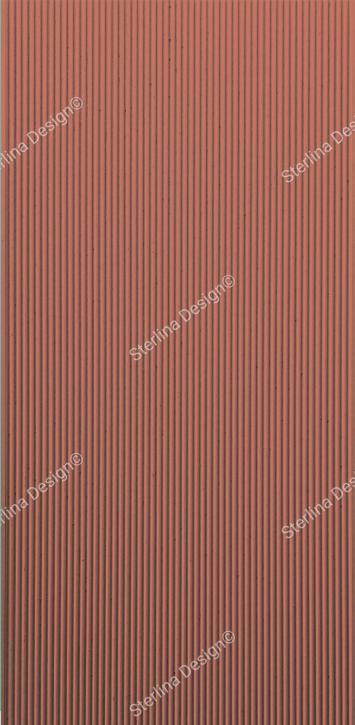 Bloom and Beautiful Sterlina Fluted Panel 8x4 ft plain colors louvers Red 604