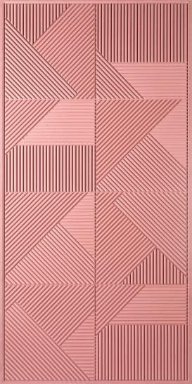 Mdf Fluted Panel Wood Louvers Pink 8x4 Ft - 6417 Glo