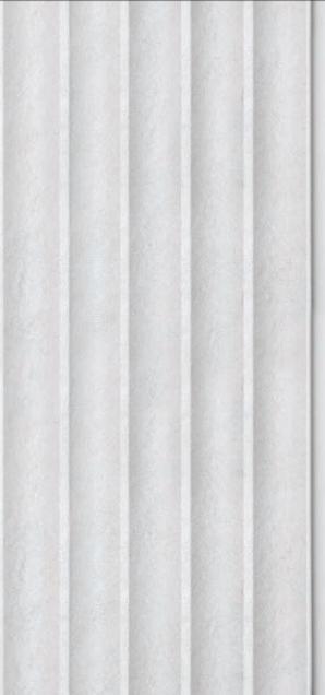 Ventura Panels Sonata Texture Finish Decorative Panel 8x0.41 ft wood louvers White 7707