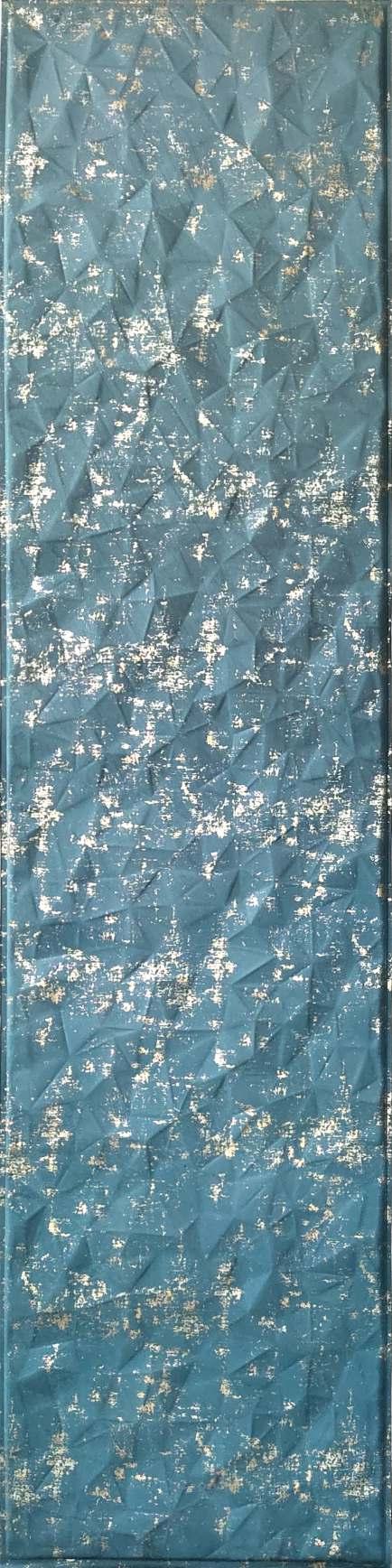 Fabric Wall Panel Wood Blue 8x2 Ft - 7917 Glo
