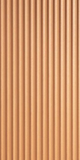 Mdf Fluted Panel Plain Colors Louvers Brown 8x4 Ft - 8706 Glo