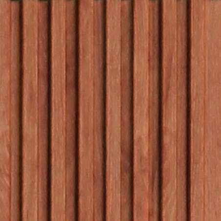 Altura Series Louvers Panel Wood Brown 8x0.41 Ft - Ap 9115