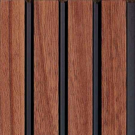 Altura Series Louvers Panel Wood Brown 8x0.41 Ft - Ap 9214