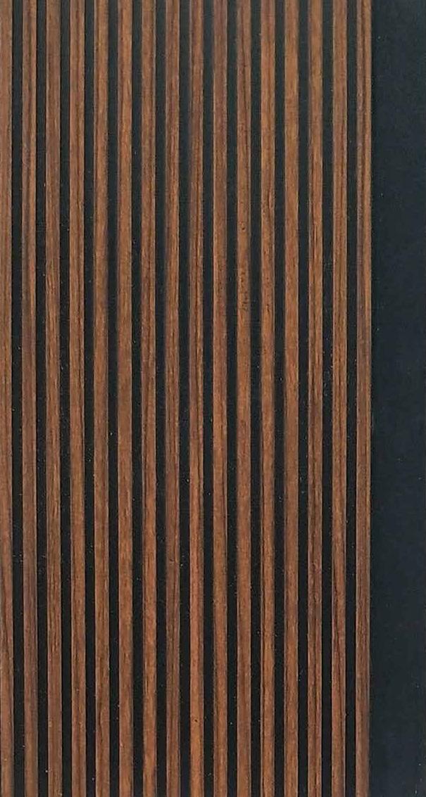 Altura Series Louvers Panel Wood Brown 8x0.41 Ft - Ap 9232