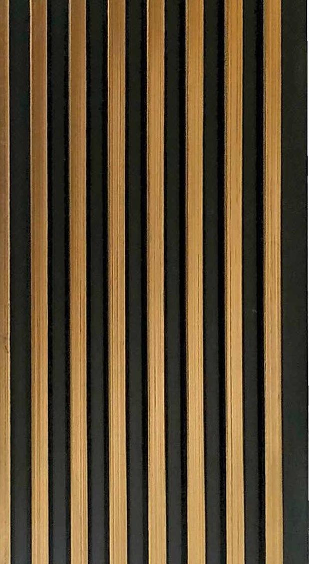 Altura Series Louvers Panel Wood Brown 8x0.41 Ft - Ap 9422