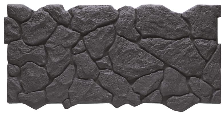 Natural Stone Black Texture Finish PU Stone Panels 4x2 ft marble & stone louvers Black AR-106